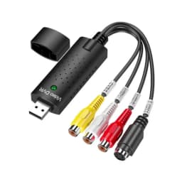 USB Video Capture Card Easy Cap VHS VCR Mini DV Hi8 DVD to Digital Converter RCA/S-video to USB 2.0 Audio Video Record Capture