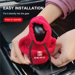 Car Hoodie Change Speed Lever Sweatshirt Handle Gear Shift Knob Cover For SEAT Cupra Exeo Ibiza FR Leon mk1 Tarraco Ateca Toledo