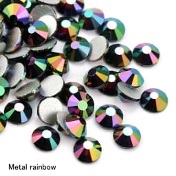 SS16 SS20 SS30 Glitter Rhinestone Crystal AB Non Hot Fix Flat Back Rhinestone Apparel for Nail Art Fabric Garment