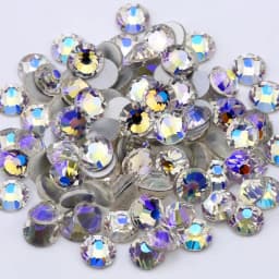 SS16 SS20 SS30 Glitter Rhinestone Crystal AB Non Hot Fix Flat Back Rhinestone Apparel for Nail Art Fabric Garment