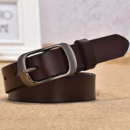 Women's Strap Casual All-Match Women Brief Genuine Leather Belt Women Strap Pure Color Belts Top Quality Jeans Belt WH001