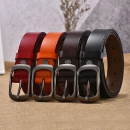 Women's Strap Casual All-Match Women Brief Genuine Leather Belt Women Strap Pure Color Belts Top Quality Jeans Belt WH001