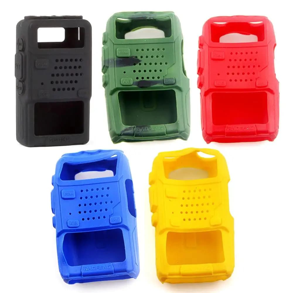 Case Bag for Baofeng UV-5R UV5R UV5RA UV-5RE Plus F8 Protective Cover Walkie Talkie Two Way Radio Protection Soft Silicone