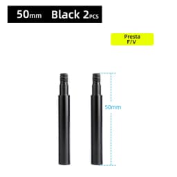 Bicycle 1Pair Presta Valve Extender W/ Cap CNC Aluminum Alloy Anodized F/V Extension for Fixed Road Bike Rims 50mm 60mm