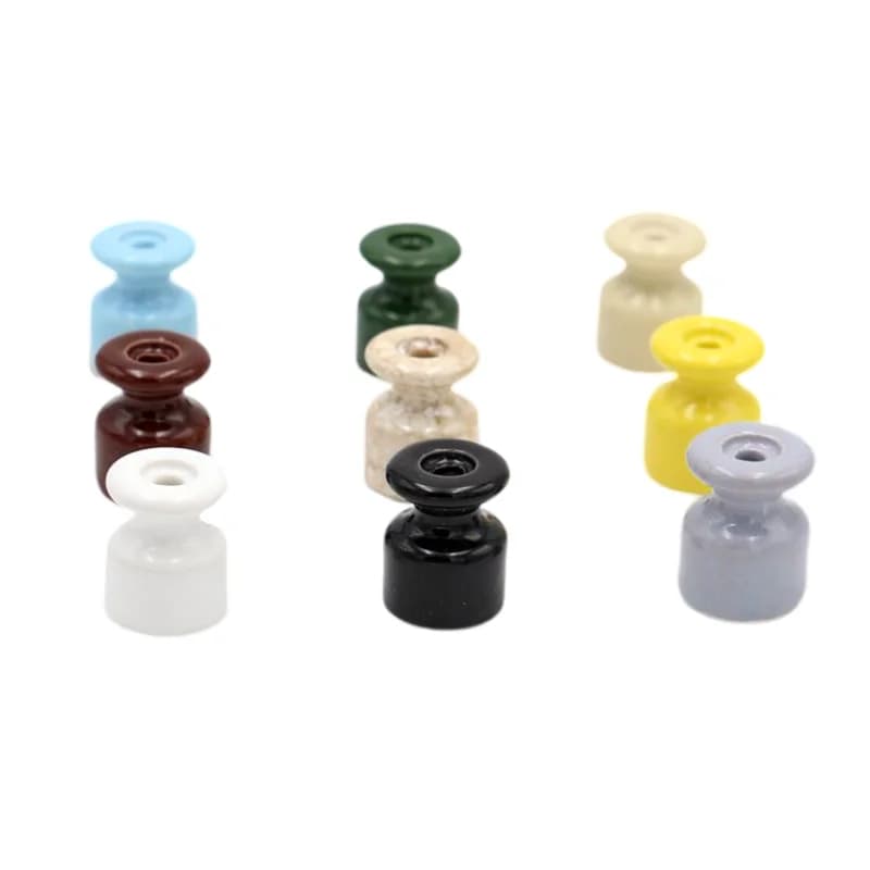 5 Pieces 10 Pieces 50 Pieces Porcelain Insulator Ceramic Wiring Guider Fixings With Expansion Screws