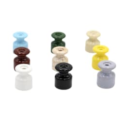 5 Pieces 10 Pieces 50 Pieces Porcelain Insulator Ceramic Wiring Guider Fixings With Expansion Screws