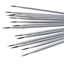6Pcs/Set Fine Hand-painted Thin Hook Line Pen Drawing Art Pen #0 #00 #000 Paint Brush Art Supplies Nylon Hair Brush Painting Pen