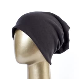 Geebro Women's Plain Beanie Hat Spring Cotton Slouchy Beanie for Women Knitted Bone Hat Ladies Black Skullies Cap JS293A