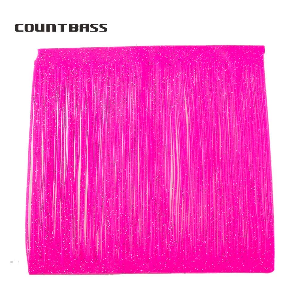 Countbass Fishing Lure Silicone Skirt Layers Material for DIY Spinner Rubber Jigs Buzzbait Tackle Craft