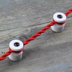 5 Pieces 10 Pieces Ceramic Wall Insulator for Wiring Porcelain Insulators Fabric Cable Fixings With Install Screw