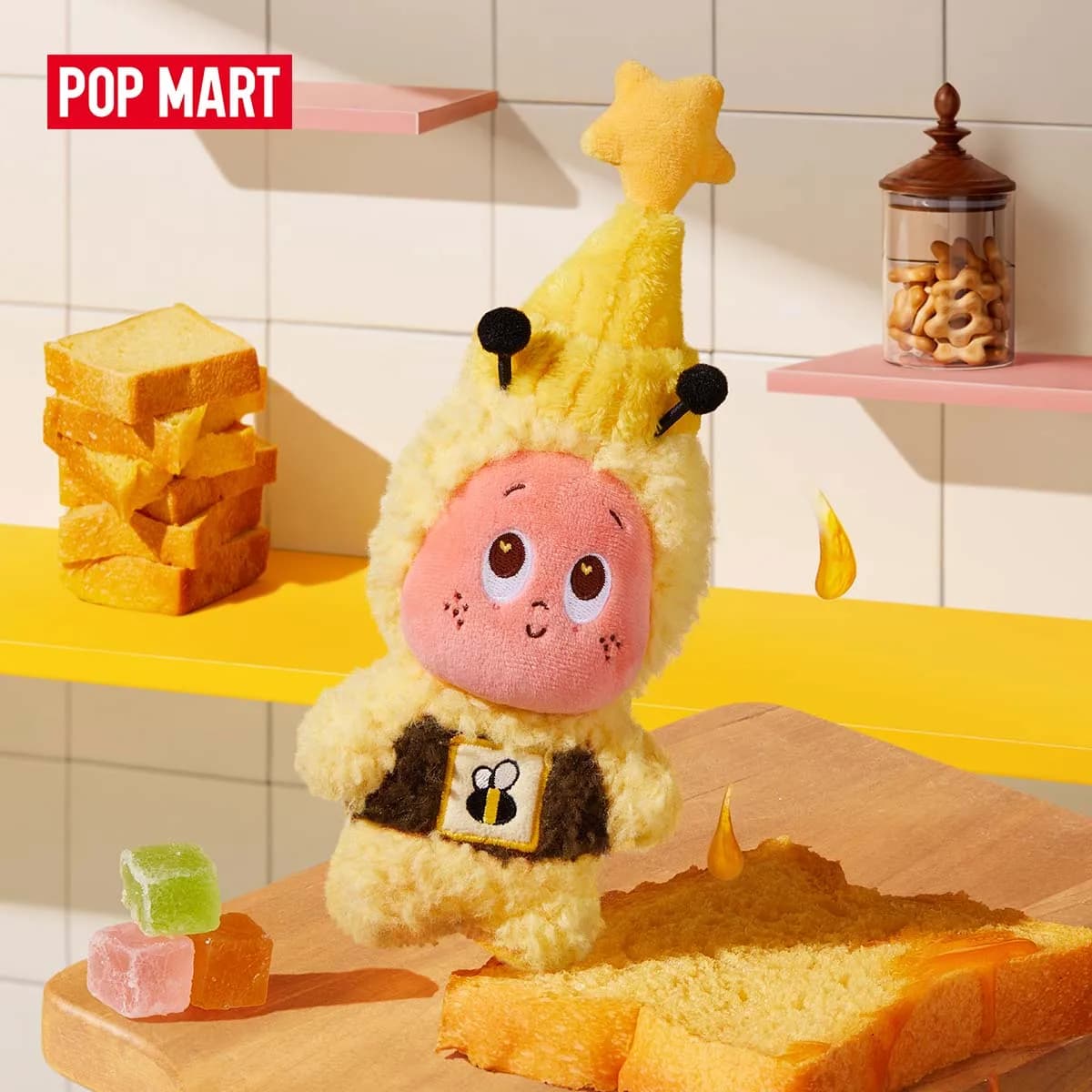 【EU EXCLD】POP MART MOON GELATO Series-Honey Plush Pendant