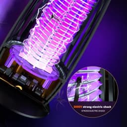 UV Mosquito Lamp Charging Portable Mosquito Killer Suitable For Indoor 360° Large Area Silent Mosquito Repellent IndoorOutdoor