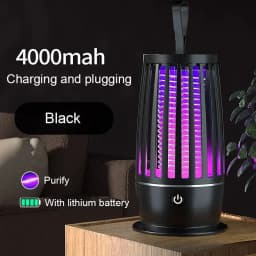 UV Mosquito Lamp Charging Portable Mosquito Killer Suitable For Indoor 360° Large Area Silent Mosquito Repellent IndoorOutdoor