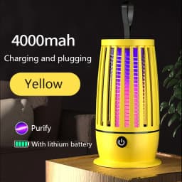 UV Mosquito Lamp Charging Portable Mosquito Killer Suitable For Indoor 360° Large Area Silent Mosquito Repellent IndoorOutdoor