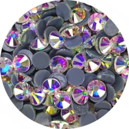 All Size Top Quality Crystal AB/Clear Super Bright Hot-Fix Rhinestones Glass Strass Iron On Stone For Fabric Garment