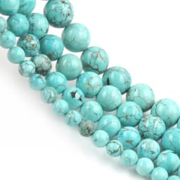 wholesale Natural Stone Beads Blue turquoises Round Beads For Jewelry Making 15.5 inches Pick Size 4/6/8/10/12mm