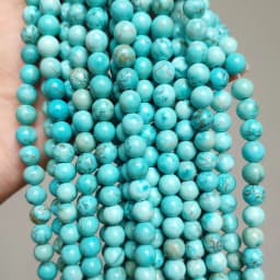 wholesale Natural Stone Beads Blue turquoises Round Beads For Jewelry Making 15.5 inches Pick Size 4/6/8/10/12mm