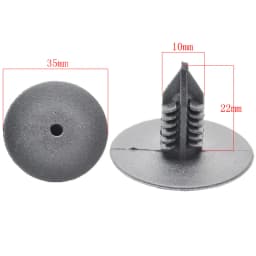50Pcs 10mm For Toyota VW Renault Plastic Rivets Fasteners Door Fender Bumper Cover Push Pin Clips Clip