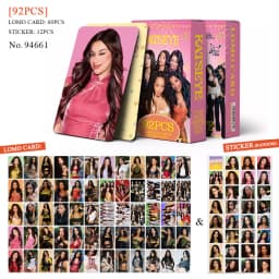 92pcs KATSEYE PINKY UP Photocards Lomo Cards SetPhotocards Photo Lomo Cards Fans Collection Printed Cards