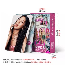 92pcs KATSEYE PINKY UP Photocards Lomo Cards SetPhotocards Photo Lomo Cards Fans Collection Printed Cards