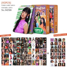 92pcs KATSEYE PINKY UP Photocards Lomo Cards SetPhotocards Photo Lomo Cards Fans Collection Printed Cards