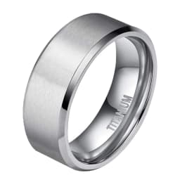 Tigrade 4/6/8/10mm Silver Color Men's Titanium Ring Brushed Man Wedding Band Engagement Rings Male Jewelry Couple anel feminino