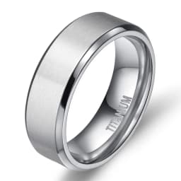 Tigrade 4/6/8/10mm Silver Color Men's Titanium Ring Brushed Man Wedding Band Engagement Rings Male Jewelry Couple anel feminino