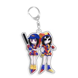 For The Amazing Digital Circus Caine Jax Pomni Ragatha Gangle Acrylic Selfmade Cute Cartoon Anime Keychain Pendant Toy Gifts 5cm