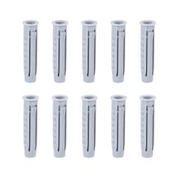 uxcell 100pcs 6mmX30mm Plastic Expansion Pipe Column Concrete Anchor Wall Plug Gray for Home Garden DIY Application