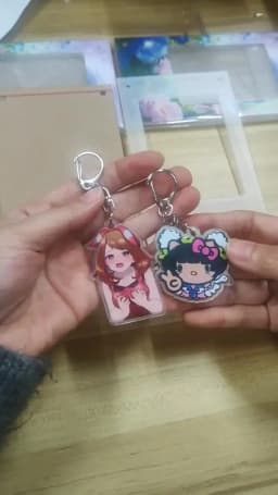 For The Amazing Digital Circus Jax Pomni Ragatha Gangle Acrylic Selfmade Cute Cartoon Anime Keychain Pendant Toy Gifts 5cm