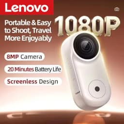 Lenovo Mini Action Camera 4K HD Thumb POV Camera Sports Camera Portable Wearable Helmet Recorder Magnetic Pocket Body Cam