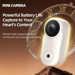 Lenovo Mini Action Camera 4K HD Thumb POV Camera Sports Camera Portable Wearable Helmet Recorder Magnetic Pocket Body Cam