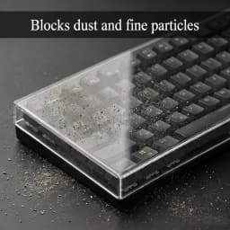 Clear Acrylic Mechanical Keyboard Dust Cover Protector Case For 60 96 98 104/108Key Transparent Anti-Dust Keyboard & Mouse Cover
