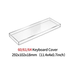 Clear Acrylic Mechanical Keyboard Dust Cover Protector Case For 60 96 98 104/108Key Transparent Anti-Dust Keyboard & Mouse Cover