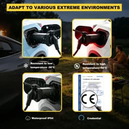 TYPE 2 Female to Schuko Universal Socket EV Discharge Adapter for BYD MG Geely Jaecoo ZEEKR XPENG Deepal Omoda V2L Power Output
