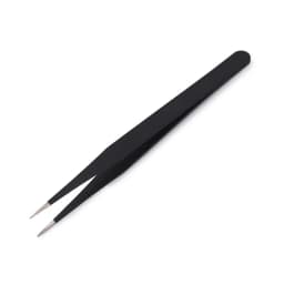 Antistatic Black Manicure Tool Acrylic Gel Nail Art Rhinestones Sequins Paillette Picking Nipper Tweezers HOT