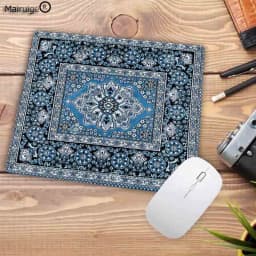 Persian Carpet Mouse Mat Computer Small Mouse Pad Flower Office Rubber Mat 22x18cm Non-slip Mat Table Pads Desk Mats Mini Rug
