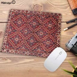 Persian Carpet Mouse Mat Computer Small Mouse Pad Flower Office Rubber Mat 22x18cm Non-slip Mat Table Pads Desk Mats Mini Rug