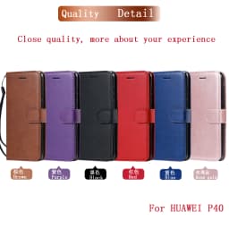 Leather Flip Wallet Case For Huawei P20 P30 Lite Honor 600/400/200/10 Lite X9b X9c X9d X8b X8c X8d X7b X7c X6b X6c Cover