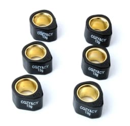 6PC Racing Variator Roller Weights 20x15mm 8g 10g 13g 15g 19g For Suzuki Burgman K2 K6 Uc Epicuro Ux Sixteen K8 125cc 150cc