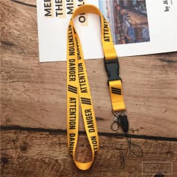 2 in 1 Mobile Phone Lanyard Key Ring Sling Badge Neckband Keychain Anti-Lost Badges ID Cell Phone Rope Neck Straps
