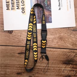 2 in 1 Mobile Phone Lanyard Key Ring Sling Badge Neckband Keychain Anti-Lost Badges ID Cell Phone Rope Neck Straps