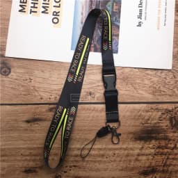 2 in 1 Mobile Phone Lanyard Key Ring Sling Badge Neckband Keychain Anti-Lost Badges ID Cell Phone Rope Neck Straps