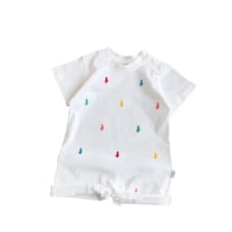 New Summer Clothing Short-sleeved Open-file Baby Onesie, Male and Female Baby Thin Pajamas, Climbing Clothes