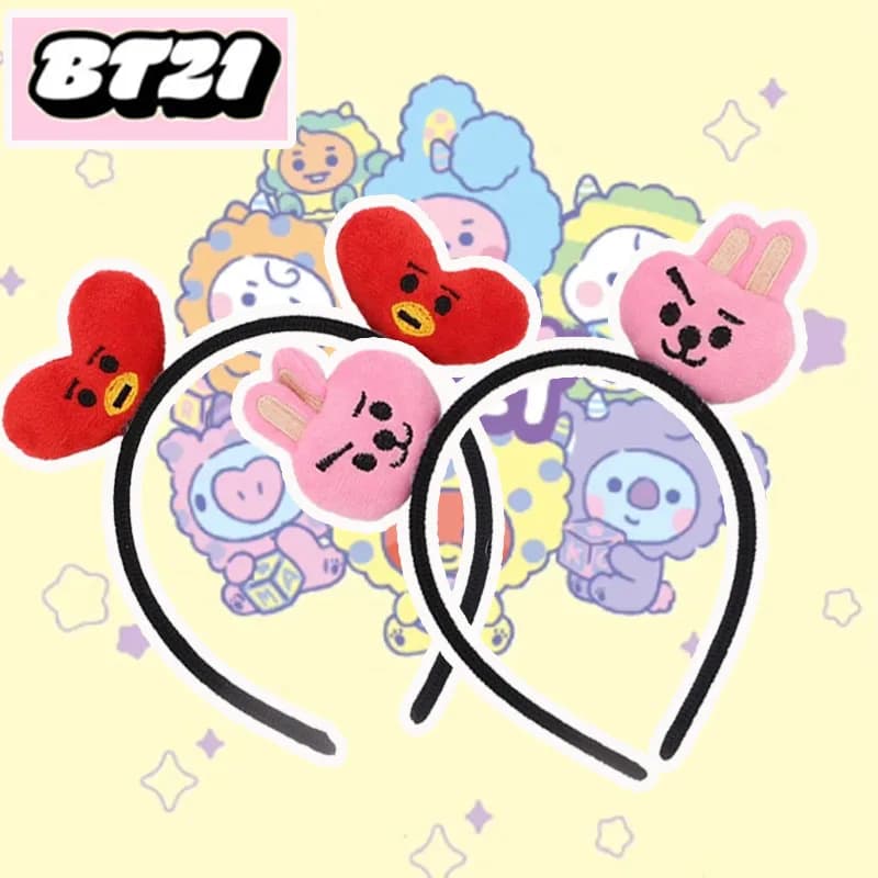 BT21 Idol Korean Cartoon Headband Hair Accessory Hair Decoration Celebrity Merchandise Cute Support Accessory 2026