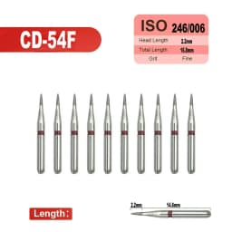 10pcs Fine Dental Diamond Burs for High Speed Handpiece Diamond Smoothing Polish Drills Dentistry Crown Preparation 33 Sizes