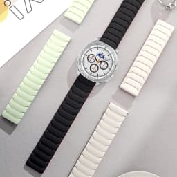 Magnetic Silicone Band for Samsung Galaxy Watch Ultra 2025 47mm Bracelet for Galaxy 8 40mm 44mm/8 Classic 46mm Sports Strap