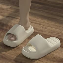 Women's Slippers Cool Summer Soft Sole Fashion Indoor Non Slip Open Toed Breathable House Comfy Men Bedroom Shoes