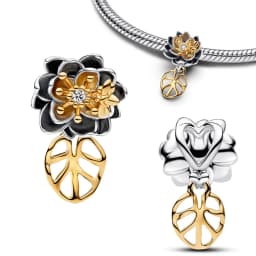 S925 Silver Plated Butterfly Flower Bee Tulip Ring Purple Bracelet Necklace Charms Enamel Inlaid Gem Beads Gift Fashion Jewelry