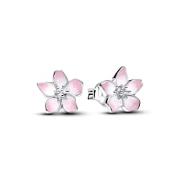 S925 Silver Plated Butterfly Flower Bee Tulip Ring Purple Bracelet Necklace Charms Enamel Inlaid Gem Beads Gift Fashion Jewelry